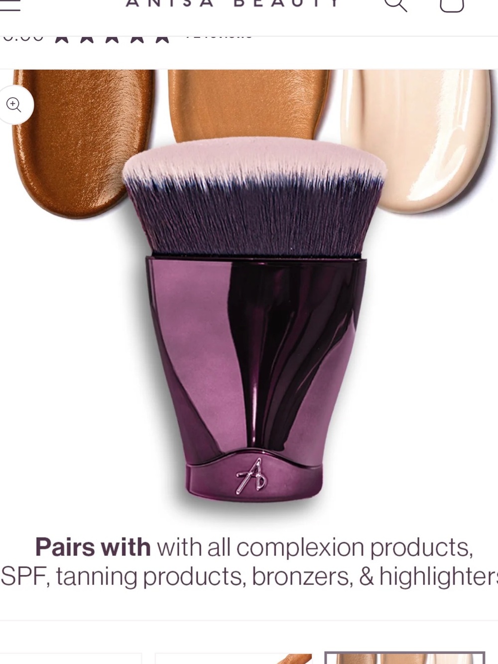 Anisa beauty Pinnacle Face and Body Brush